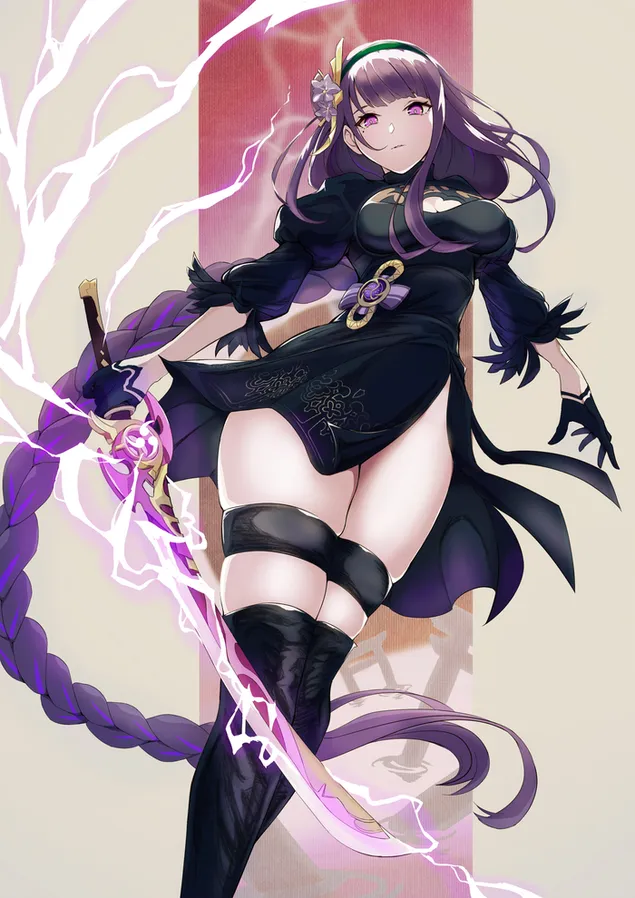 Magički mač brižnika Raidena Shoguna | Ganshin utjecaj 2K pozadina