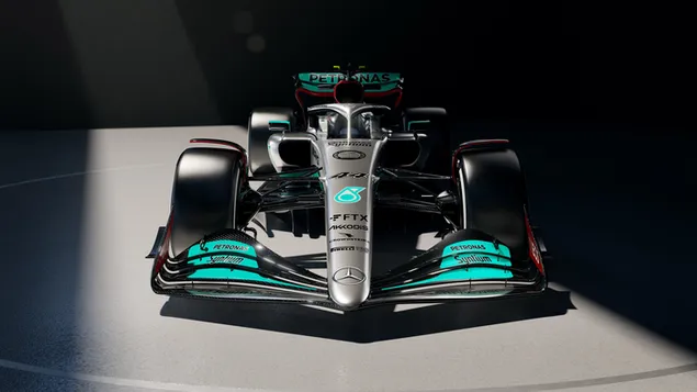Mercedes AMG W13 2022 Formula 1 new car front view