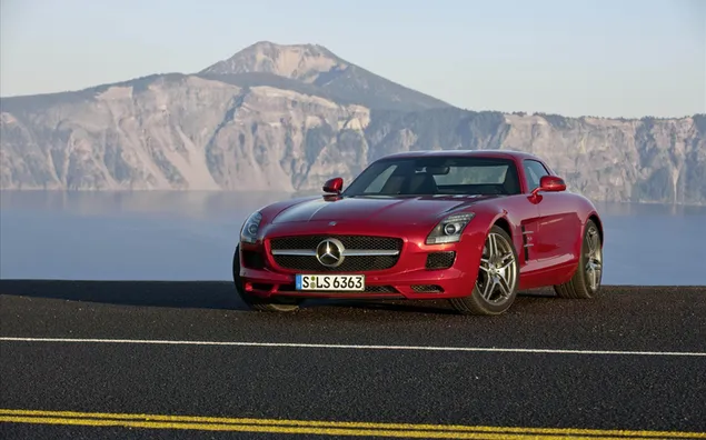 Mercedes Benz SLS AMG HD тапет