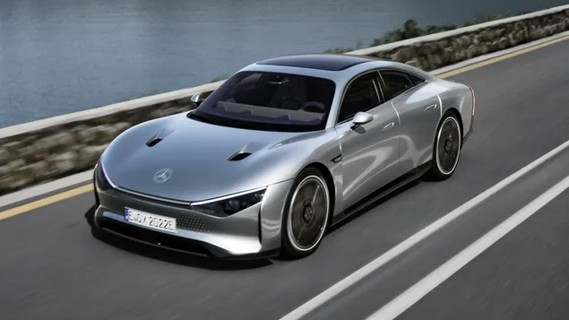 Mercedes Vision EQXX on the road