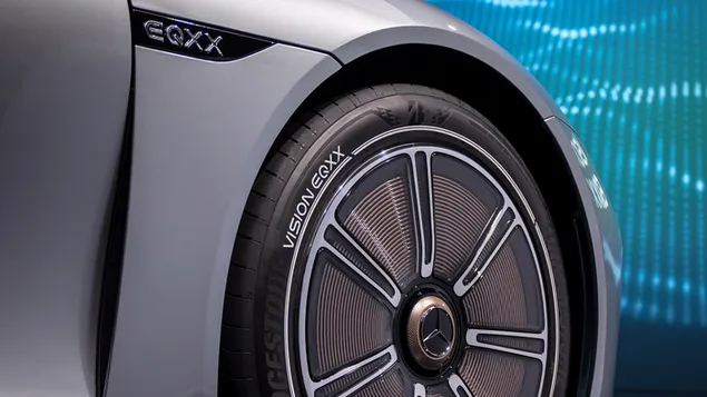 Mercedes Vision EQXX tires closer look