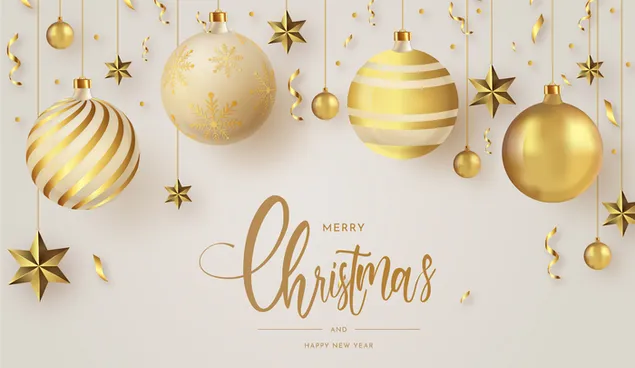 メリークリスマスと新年あけましておめでとうございますの黄金の言葉 ダウンロード