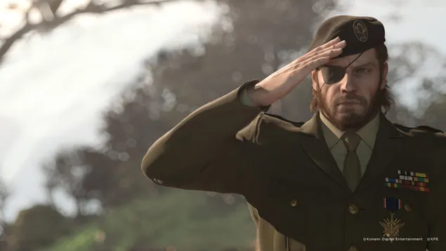 Metal gear solid 3: slangeneter - grote baas in militaire jurk HD achtergrond