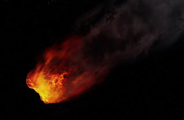 asteroide meteorito HD fondo de pantalla