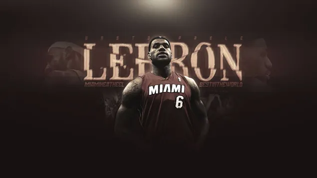 Miami Heat - Lebron James HD Hintergrundbild