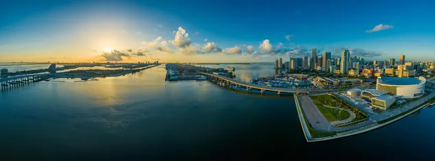 Miami panoramisch uitzicht