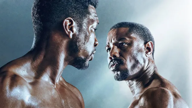 maykl b. dzhordan i dzhonatan meydzhors iz fil'ma creed iii skachat'