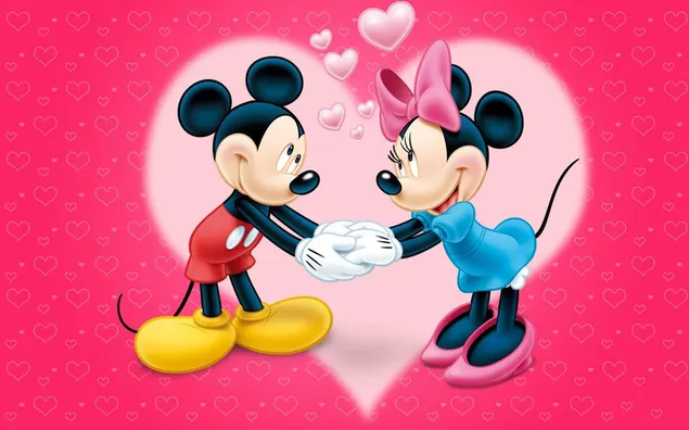 Micky und Minnie Maus lieben
