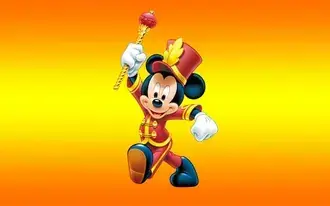 Tapeta Vedoucí kapely Mickey Mouse se chvástá 2K