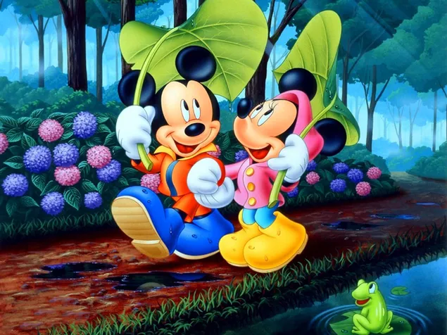 Micky-Maus-Karikatur