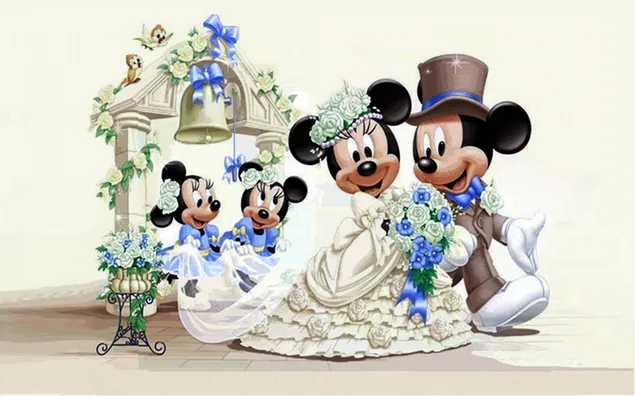 Micky Maus und Minnie Maus Hochzeit herunterladen
