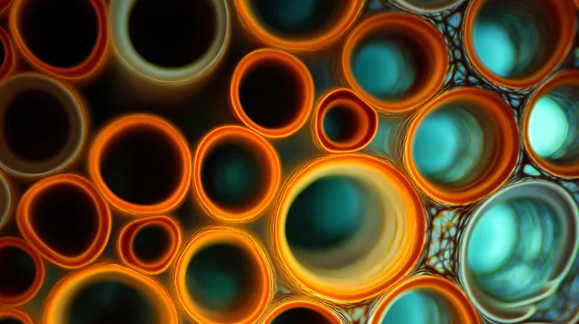 Pamje Mikroskopike e Formave Biologjike të Ndërlidhura, Shkencë Abstrakte 2K sfond