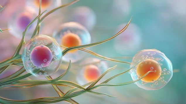 vue microscopique des cellules vivantes et des structures organiques telechargement