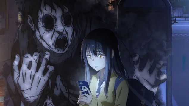 Mieruko-chan：四谷美子 4K 壁纸