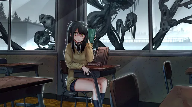 Mieruko-chan - Miko Yotsuya' 4K sfondo