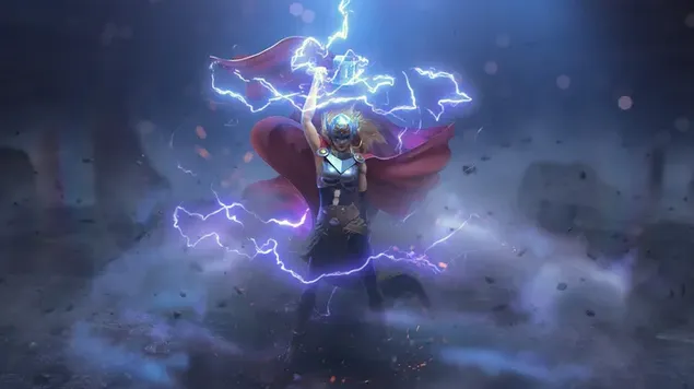 Mighty Thor Absorbing Heavy Thunder Ant Jos Mjolnir 4K ekrano užsklanda