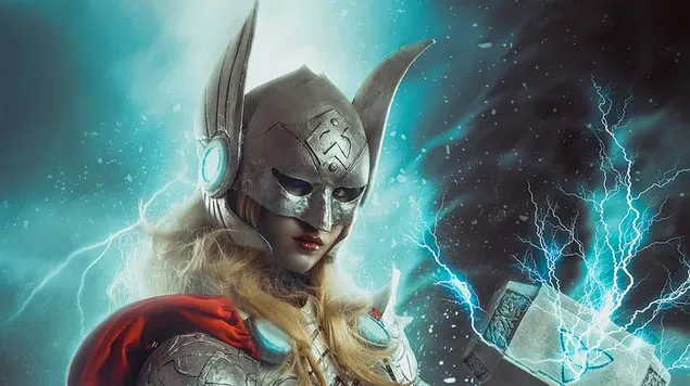 マイティソーと彼のミョルニル 4K 壁紙