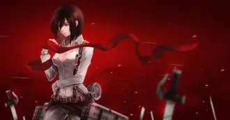 mikasa ackerman 4 2K sfondo