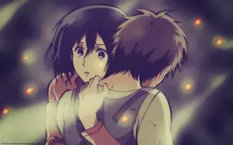 มิคาสะ แอคเคอร์แมน กับ เอเรน เยเกอร์ HD วอลเปเปอร์