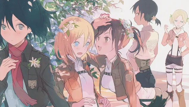 調查團女子組的 Mikasa 聽力 goships 2K 壁紙