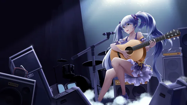 Miku live 4K bakgrund