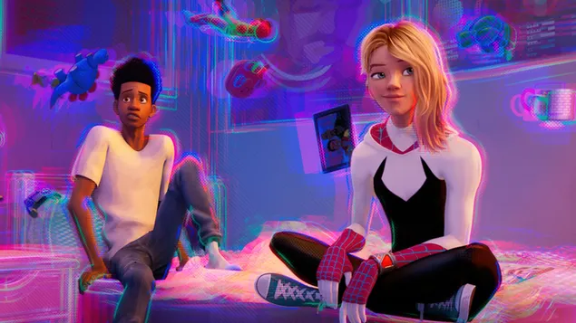 miles morales ja gwen stacy filmist spider-man: across the spider-verse allalaadimine