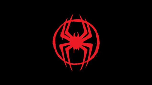 Miles Morales logo from Spider-Man: Across the Spider-Verse 4K wallpaper