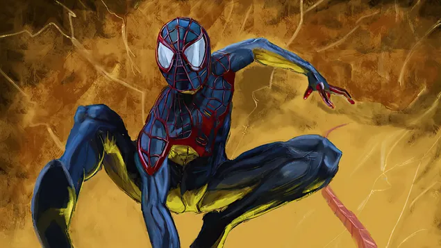 Miles Morales (Marvel) Negro Oro Spider-Man