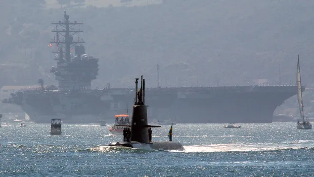 Militärisches U-Boot 4K Hintergrundbild