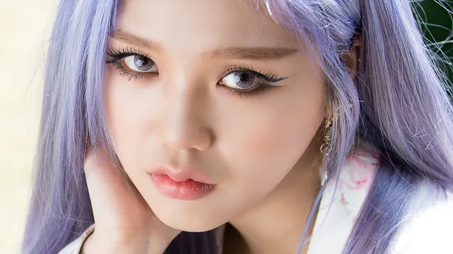 '오마이걸'의 '논스톱' 뮤직비디오 촬영(2020) 속 미미 [K-Pop Band] 4K 배경화면