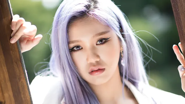 '오마이걸'(K팝 밴드)의 '논스톱' 뮤직비디오 촬영 [2020]의 미미 4K 배경화면