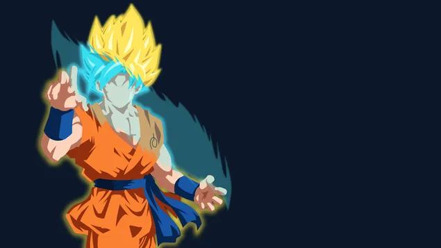 mínimo goku 2K fondo de pantalla