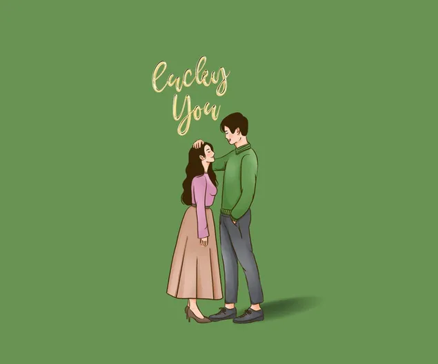 Минималистички – Пар, срећни сте, тема Дана Светог Патрика HD позадина