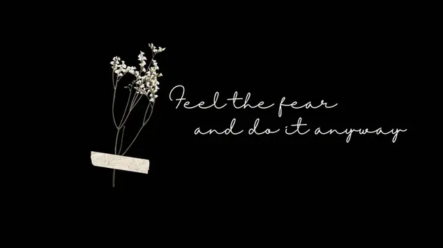 Minimalist design for Laptop, Desktop - Feel the Fear and do it anyway download