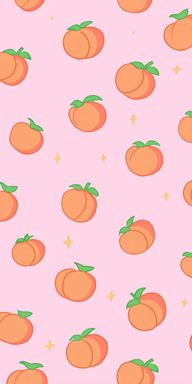 Minimalista szórakoztató ismétlődő minta rajzfilm csonthéjas gyümölcsökből HD háttérkép