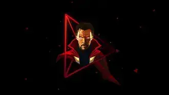 Tapeta Minimalistická ilustrace komiksové postavy Benedicta Cumberbatche Doctora Strange z Marvelu 2K