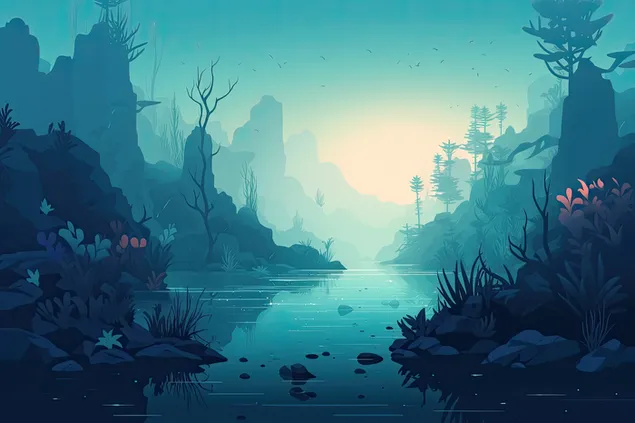 Hình nền Thiên nhiên tối giản | Ai 8K