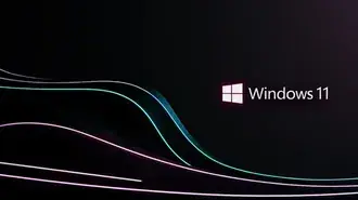 minimalistichnye neonovye volny windows 11 dekstop background v3 skachat'
