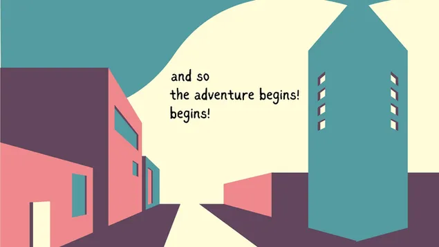 Minimalist New Year Quote - And so the Adventure Begins
