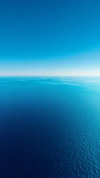 minimalist view of a calm deep blue ocean under a clear summer sky download