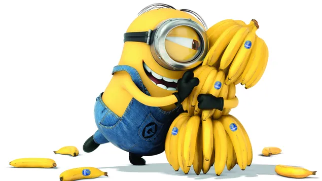 Minions movie - Stuart with banana 2K wallpaper