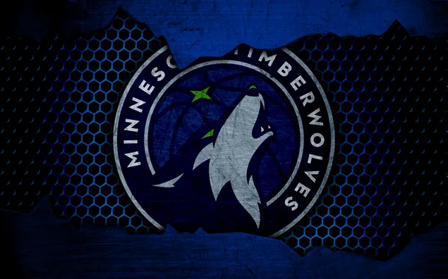 Minnesota Timberwolves - Logo (Gitter) 4K Hintergrundbild