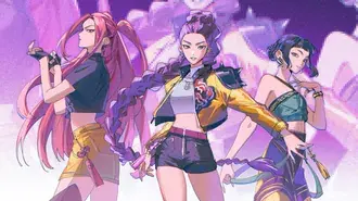 mira s rumi i zoi (anime-stil' bg) | k-pop demon hunters (fil'm) skachat'