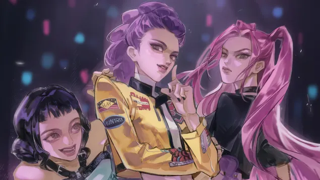 mira with rumi & zoey (huntrix group) | k-pop demon hunters (movie) download