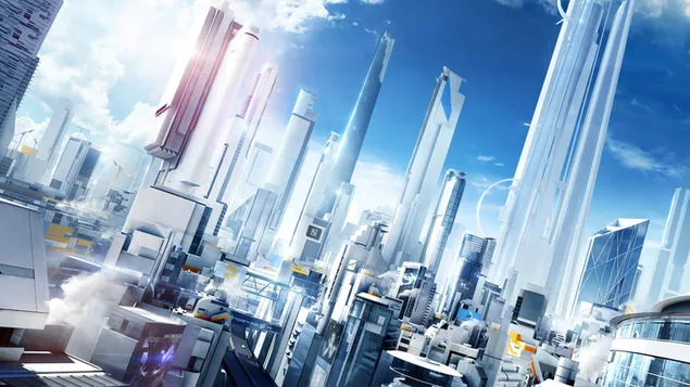 Mirror's Edge Catalyst: City of Glass 4K fons de pantalla