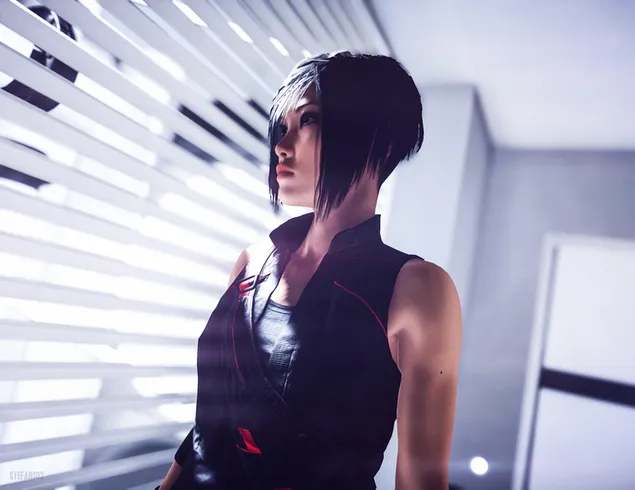 Mirror's Edge Catalyst - Faith Connors (cosplay) 2K fons de pantalla