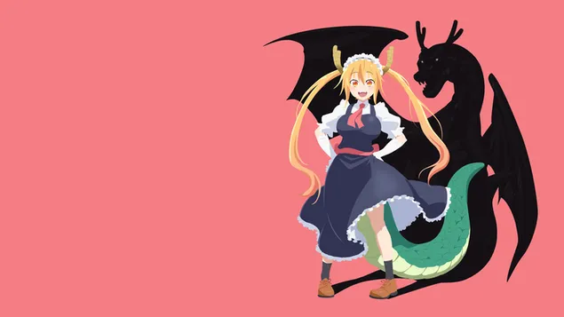 Miss Kobayashis Drachenmädchen - Tohru (Vektor) 4K Hintergrundbild