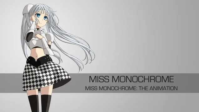 Miss monochrome 4K wallpaper