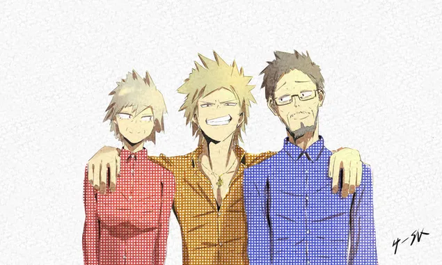 Mitsuki Bakugo, Katsuki Bakugo, Masaru Bakugo HD papel de parede