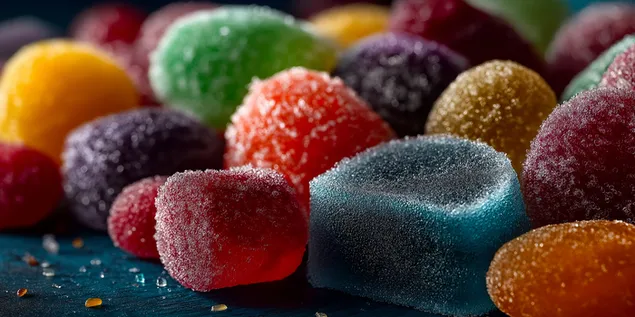 assortiment de bonbons gelifies enrobes de sucre et aromatises aux fruits telechargement